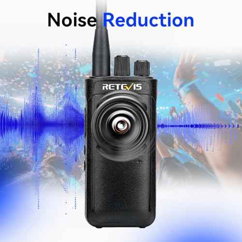 Retevis RB85 2 Way Radio for Adults Long Range,High Power Professional Walkie Talkies with Earpiece,Rechargeable Two Way Radios,AI Noise Cancelling,for Security Hotel Church(2 Pack)