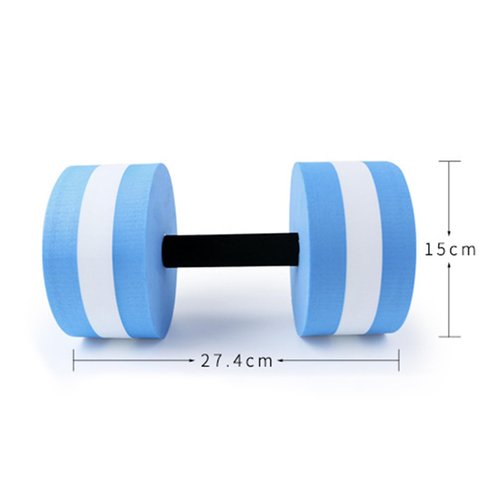 Walbest Water Weights for Pool Exercise, 1PC Aquatics Dumbells Exercise Equipment for Adults, Water Dumbbells for Water Aerobics Fitness, EVA-Foam Pool Dumbbells Blue