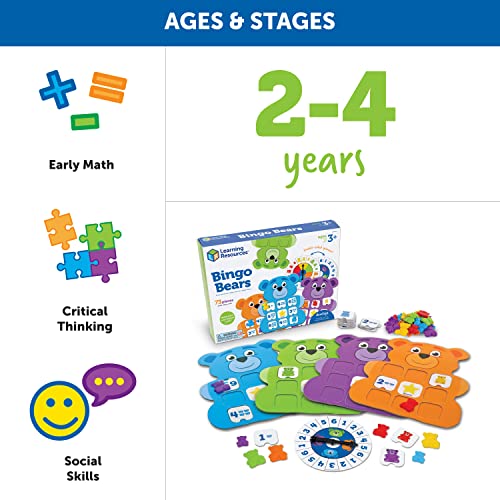 Educational Bingo Game Set for Preschool Learning & Skills Development