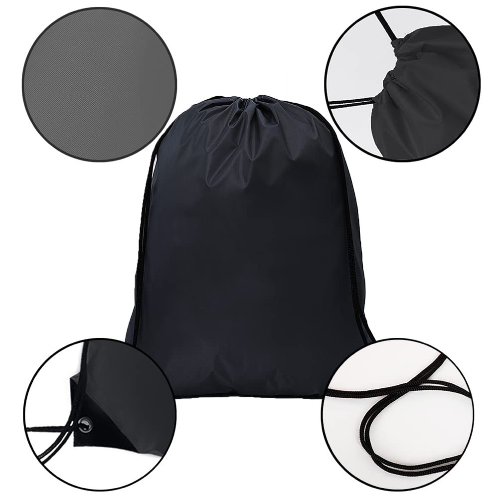 50 Pcs Drawstring Bags Bulk, Polyester Draw String Bags, Gym Sports Cinch Bag Drawstring Backpack for Women Men, 10 Colors