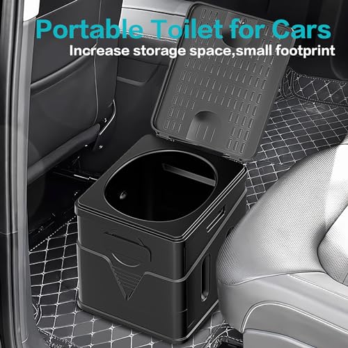 Portable Camping Toilet Foldable Compact Toilet for Outdoors Adults Children