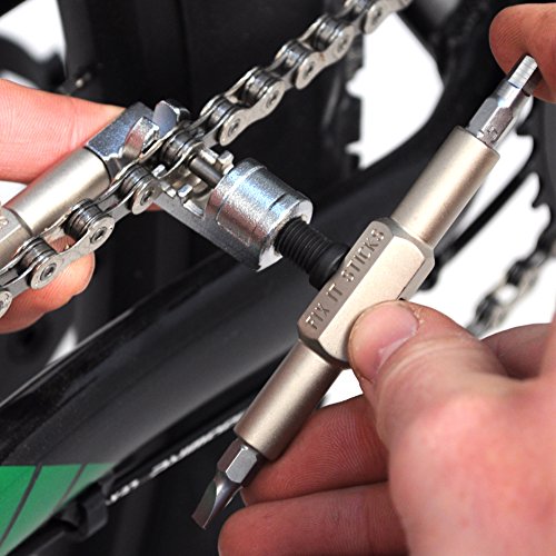 Mountain Bike Tool Kit ? Includes Set of Replaceable Fix It Sticks and Bracket, Two Tire Levers, 8 Bits and Chain Breaker in a Small Black Carry Case with Room for Other Essentials by Fix It Sticks