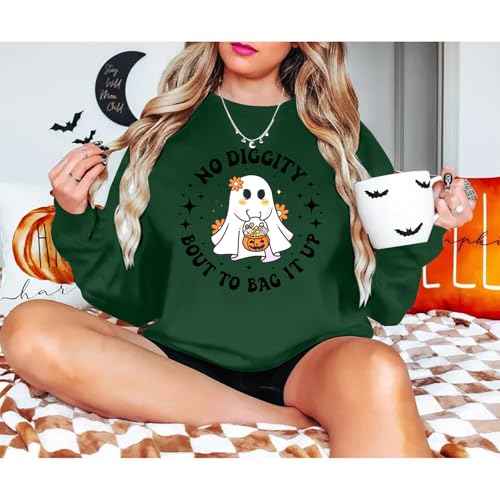 KNEYATTA Halloween Mommy and Me Outfits Family Matching Outfit Spooky Mama and Mini Shirt Cute Spooky Ghost Fall Tops
