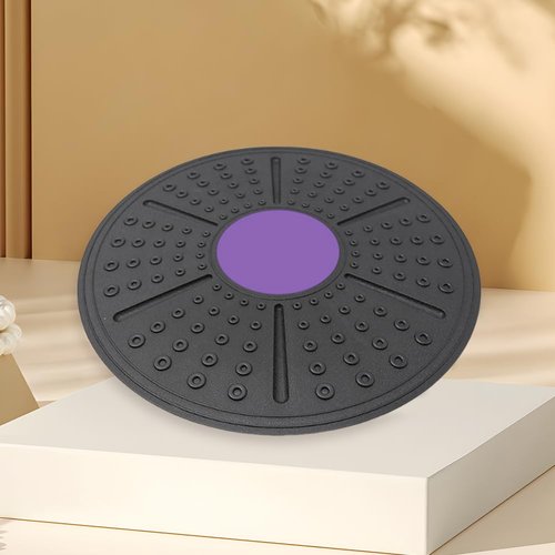 Wobble Balance Board Adults Stability Trainer Exercise Rocking Board for Standing Desk Portable Non-Slip Yoga Portable Balance Board Physical Therapy Purple 1PC