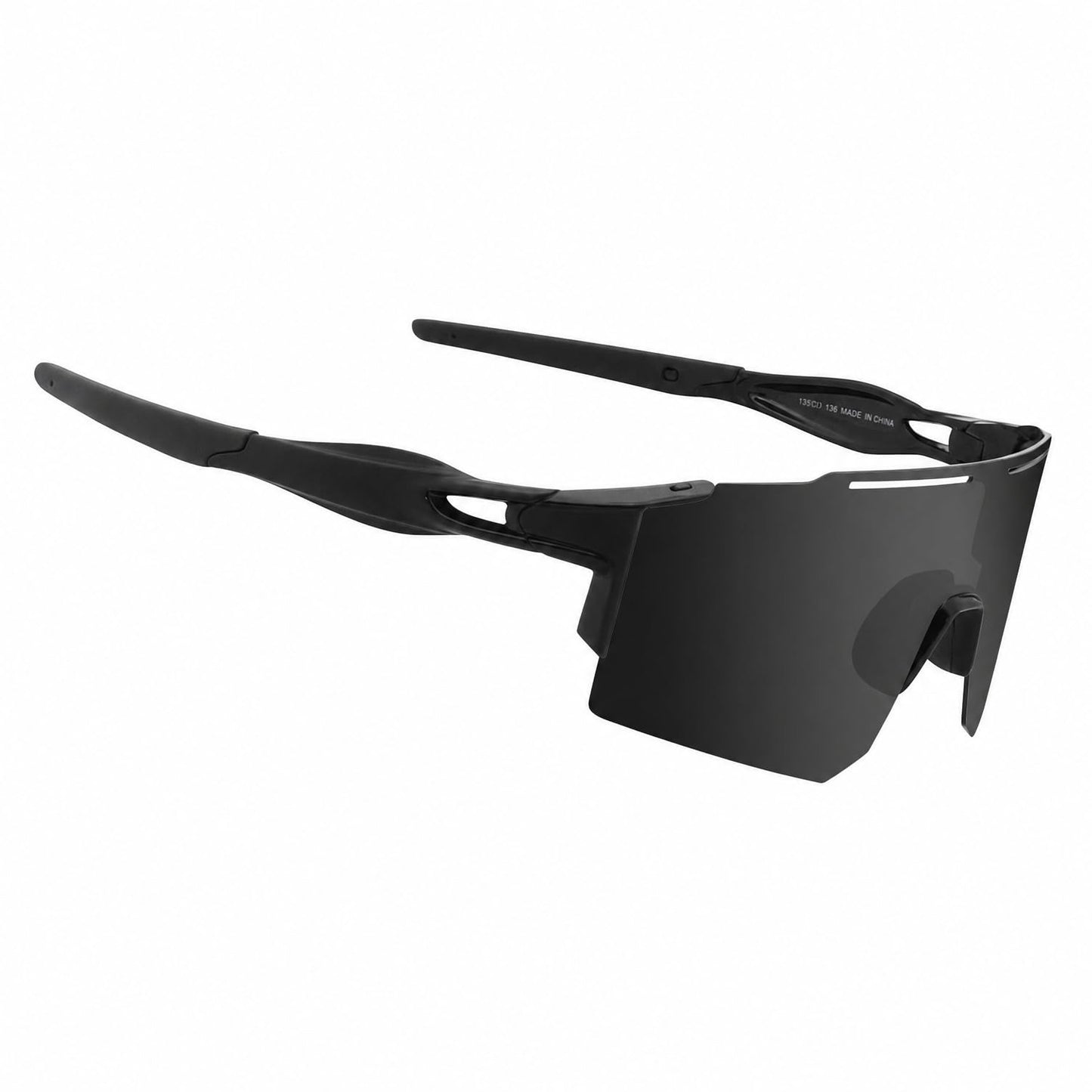 OULAIQI Cycling Sunglasses Polarized Sunglasses for Cycling Men Women with 3 Interchangeable Lens Baseball Glasses