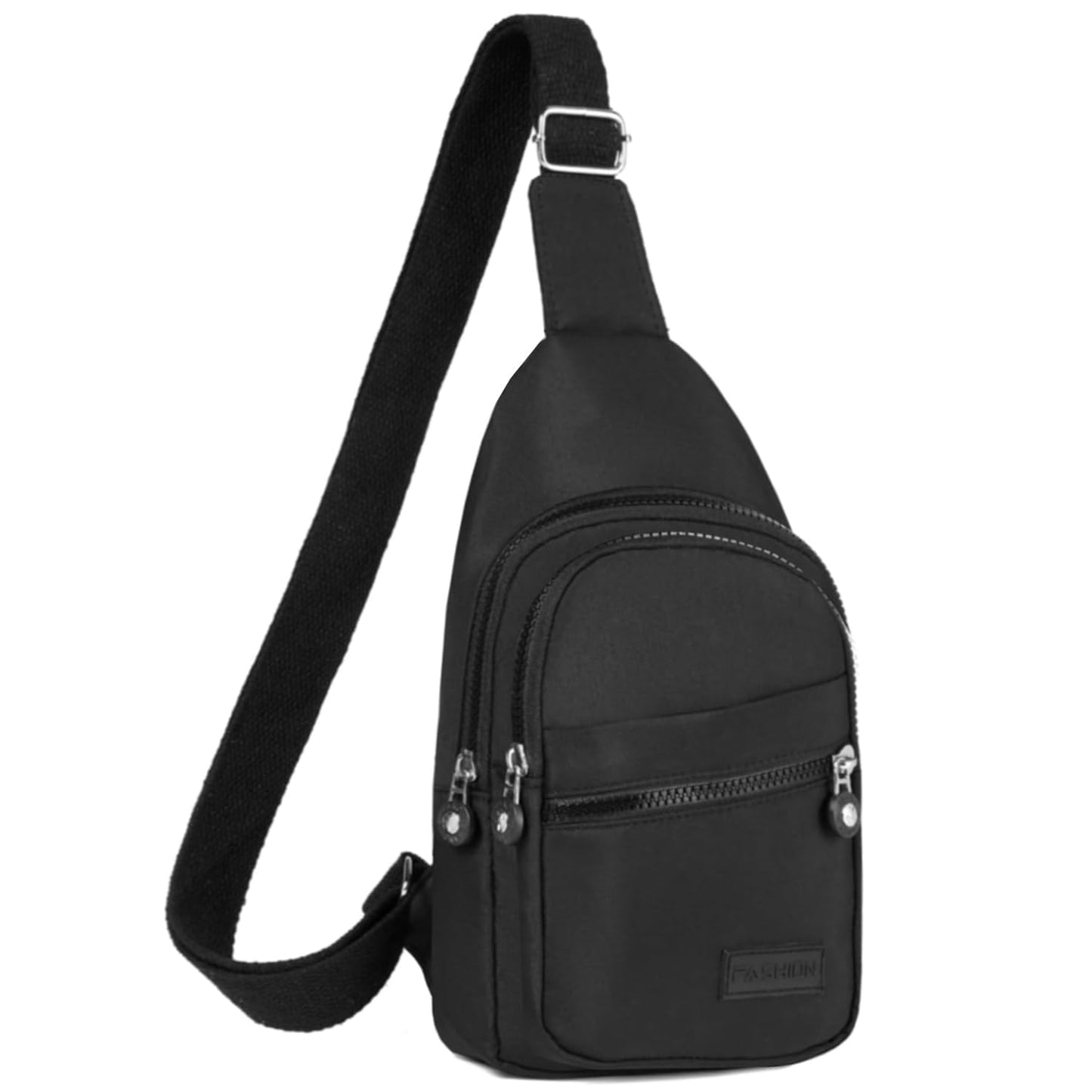 BAOU Small Sling Backpack Crossbody Sling Bag for Women, Chest Bag Daypack Fanny Pack Cross Body Bag for Travel Hiking Outdoors - Black