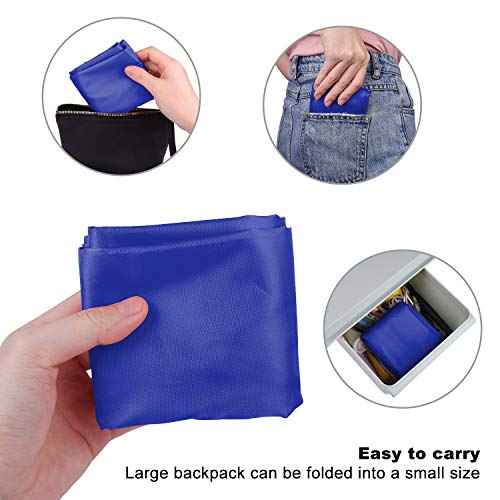 KUUQA 2 Pcs Drawstring Backpack Bags Bulk Sports Cinch Sack String Backpack Storage Bags for Gym Traveling£¨Black, Blue£©