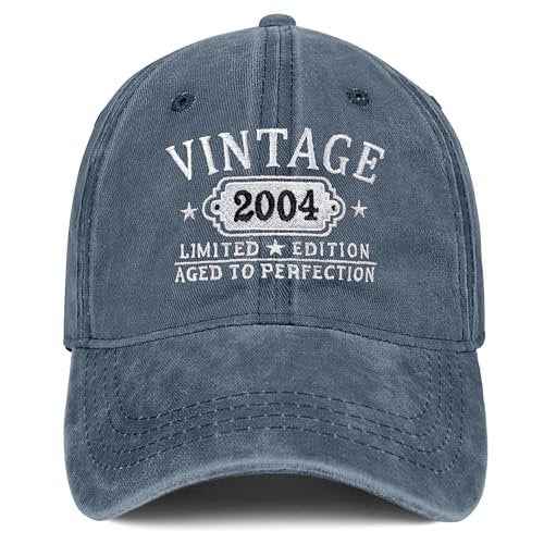 21st Birthday Gifts for Her Him Vintage 2004 Hats Turning 21 Gift Ideas for Men Women Black Hat