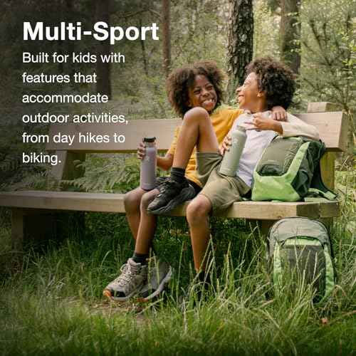 Osprey Talon Jr Boy's Lightweight Hiking Backpack - Kids Adventure Backpack for Travel & Camping, Green Canopy