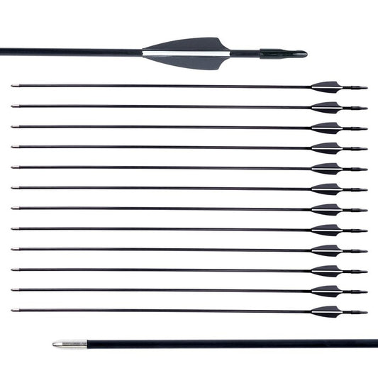 28" Fiberglass Arrows, Archery Practice Target Arrows for Youth Beginners