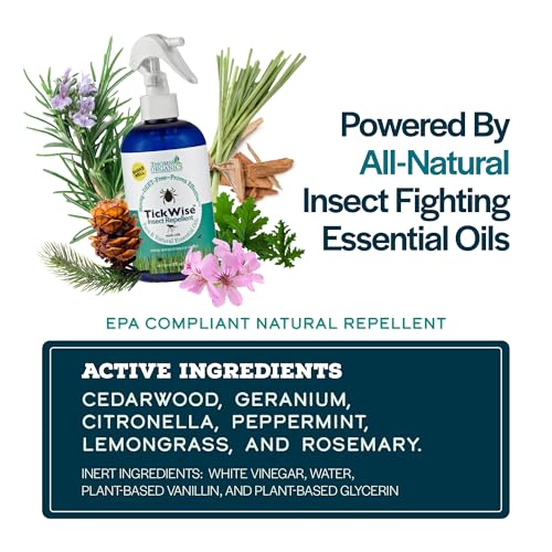 8oz Natural Tick & Insect Repellent Spray - DEET-Free, Plant-Based for Family & Pets - Variation of THIS listing