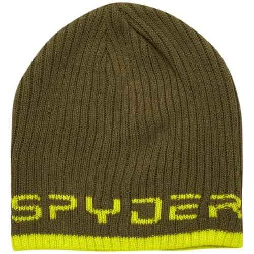 Spyder Knit Mens Beanie - Lightweight Slouchy Beanie for Men Warm Soft Skull Caps Acrylic Mens Winter Hat with Logo