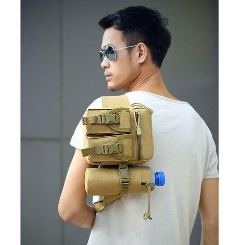 outdoor multifunctional waist bag men and women travel water bottle bag