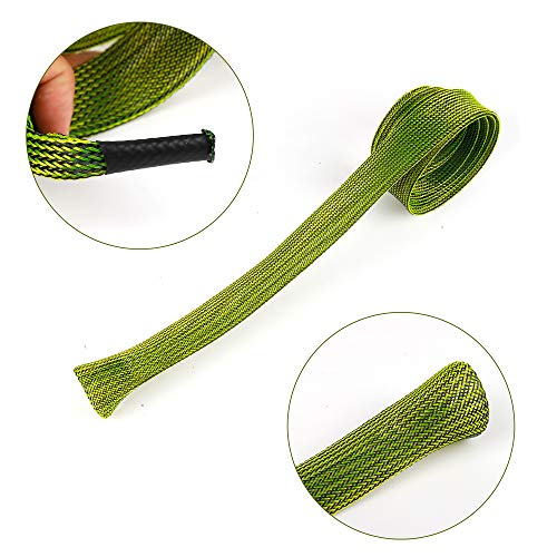 7 Feet Fishing Rod Sleeve Cover Braided Mesh Pole Protector for Casting & Spinning