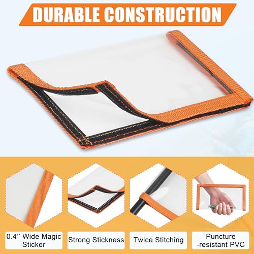 Fishing Lure Wraps Covers - Medium Orange PVC Bait Protector 4 Pack