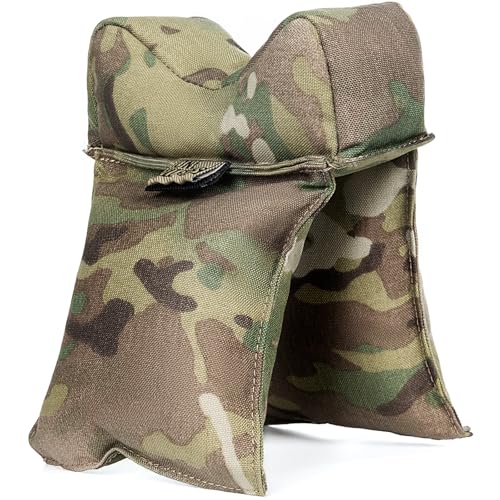 Camo Shooting Rest Bag with Pre-Filled Support for Hunting & Range Use