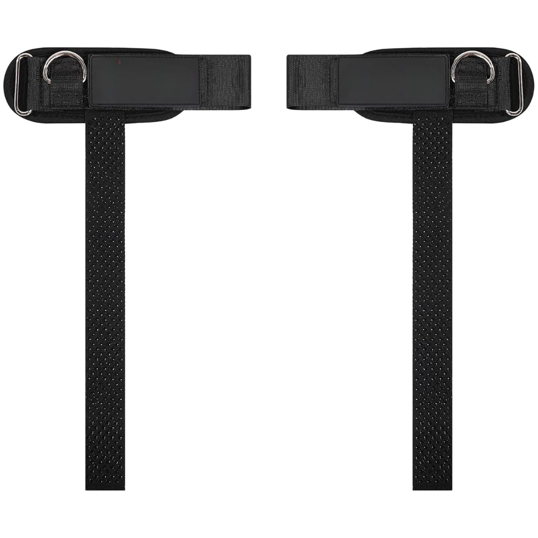 Ekkovision EKKO Weight Lifting Straps With Cuffed D Ring, Wrist Support for Men, Heavy Duty Thick Comfortable Lifting Straps, Secure Fit, Enhanced Grip, Straps for Weightlifting & Gym Training