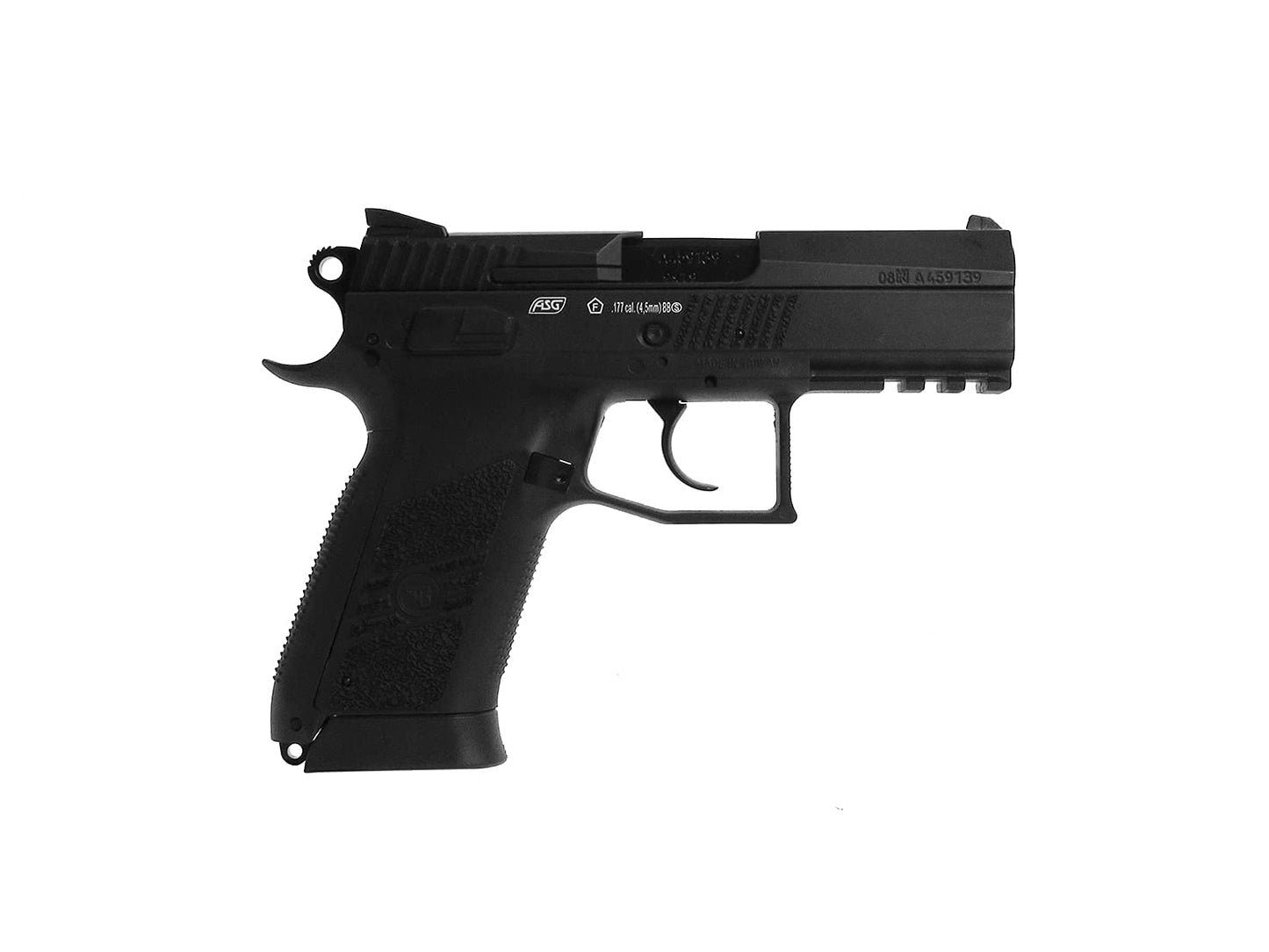 ASG CZ 75 P-07 Duty CO2 BB Airgun Pistol, .177 Cal, Black, Blowback