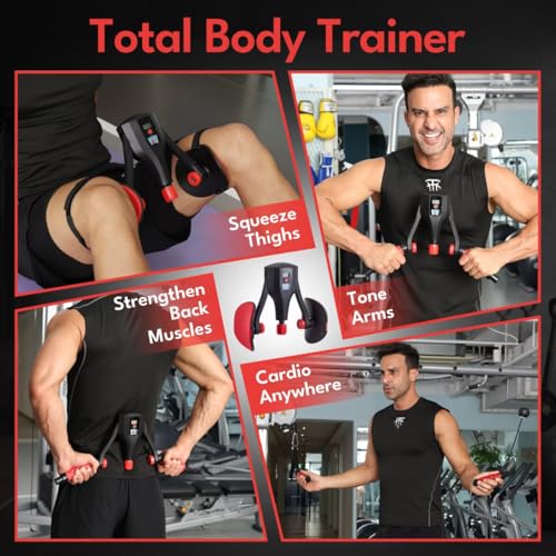 Adjustable Pelvic Floor Exercise Device - Black-Red Thigh Trainer 0-132lbs