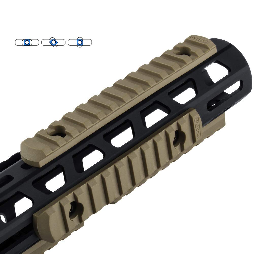 Aecktech Polymer Rail Sections,5-Slot 7-Slot 9-Slot 11-Slot 13-Slot