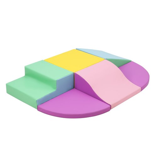 GarveeLife Soft Climbing Indoor Set, Foam Climbing Blocks for Toddlers, Waterproof Toddler Climbing Toys, Baby Jungle Gym Indoor Lightweight, Easy to Clean Foam Play Gym 6PCS