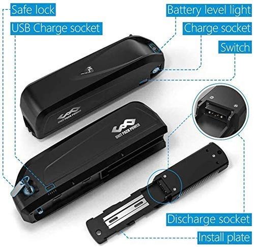 DICHOU 48V Ebike Battery for 500W 750W 1000W Motor Kit - Lithium Ion 48Volt for Front Rear Hub Motor - 48Volt Electric Bicycle Batter y - Ebike Conversion Kit Battery Hailong