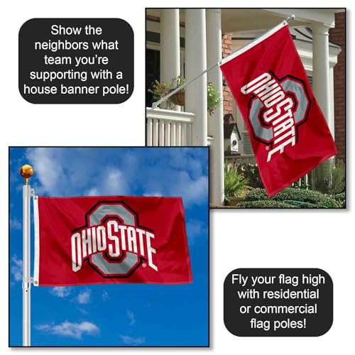 Ohio State Buckeyes 3x5 Outdoor Polyester Grommet Banner Flag - College Team Spirit