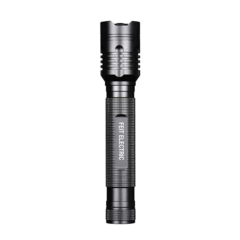 Feit Electric 1000 Lumen LED Tactical Flashlight - Aluminum, Zoomable, 8.1in, 3-C Batteries Included