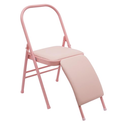 Yoga Auxiliary Chair, Yoga Assist Folding Chair with Fully Wrapped Anti-Slip Pads, Balance Handstand Training Tool Yoga Equipment for Yoga Studios, Offices, Conference Rooms, Outdoor Spaces