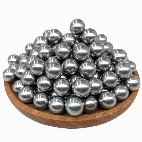 150 X 43 Cal Aluminum Balls for Self-Defense, Reusable Solid Hard .43 Caliber Ammo Fit for T4E Walther PPQ/ TPM1 and Glock17/G17 Gen 5(Silver Color)