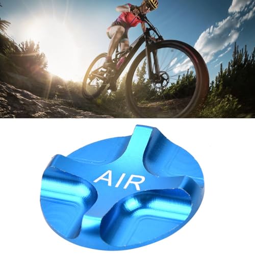 Blue Aluminium Alloy Bicycle Suspension Fork Valve Cover - Life Valve Accessory