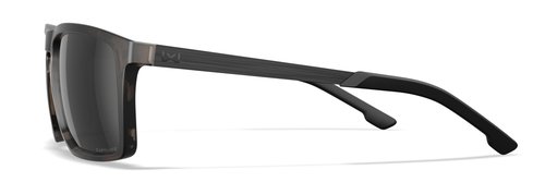 Wiley X WX Axe Sunglasses Safety Glasses for Men Shatterproof UV Eye Protection for Combat, Shooting Captivate Polarized Black Mirror Lenses Matte Tortoise Brown Frames
