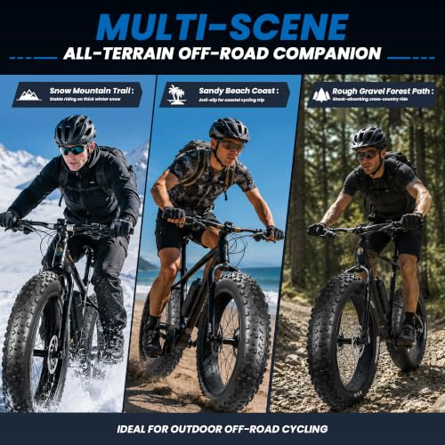 20x4.0 Fat Tire Ebike Tires Set with 2 Levers - High-Performance All-Terrain