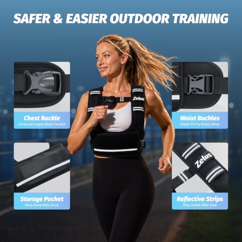 Weighted Vest for Women Men 4-10LB Adjustable Training Vest Ergonomic Fit