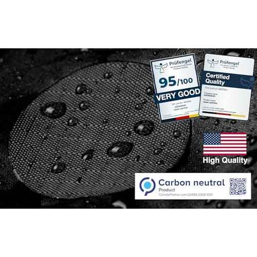 aZengear Repair Patches - Waterproof, Self-Adhesive, Tear-Cold-Heat-Resistant Nylon Polyester Fix Puffer Coats, Gear, Tents (11 Pieces, Solid Black)