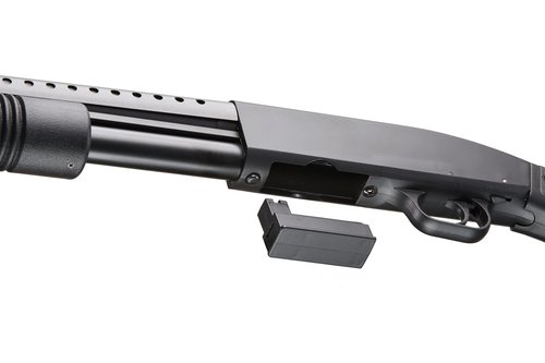Pump Action Airsoft Shotgun with Full Metal/Steel Barrel 300 FPS (Airsoft Gun)