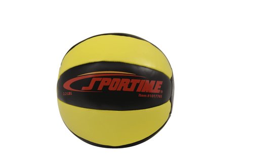 Sportime Strength Medicine Ball, 2.2 Pounds, Yellow/Black