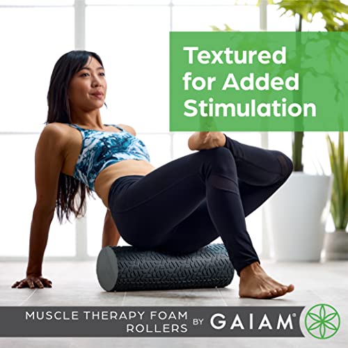 Textured Foam Roller 18-Inch Deep Tissue Muscle Massager for Recovery
