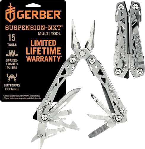 Gerber Suspension NXT 15-in-1 Multi-Tool Pliers with Knife - Stainless Steel