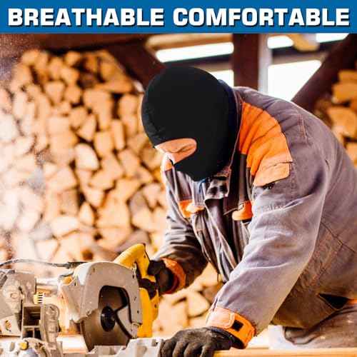 Xeoxarel 9 Pcs Ski Mask for Men Full Face Cover UV Sun Protection Balaclava