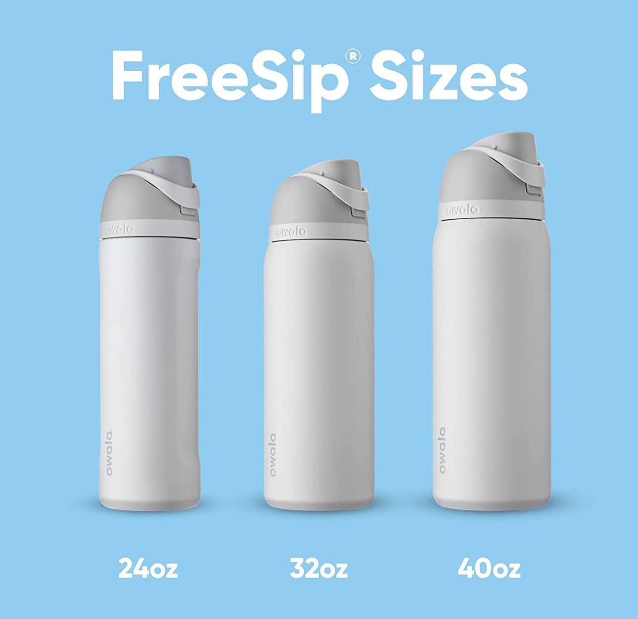 Owala FreeSip Insulated Stainless Steel Water Bottle with Straw for Sports, Travel, and School BPA-Free Sports Water Bottle, 40 oz, Boneyard