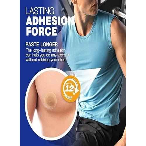 100 Pairs(200 Pieces) Men's Nipple Cover, Hide Nipple Tape, Anti-Chafing Nipple Covers for Sport and Daily Wear