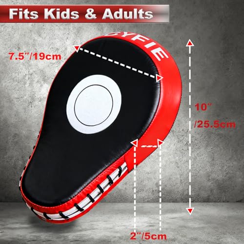 3-in-1 Boxing Training Set with Punching Mitts Kick Pad and Target Paddle - Adjustable Fitness Gear