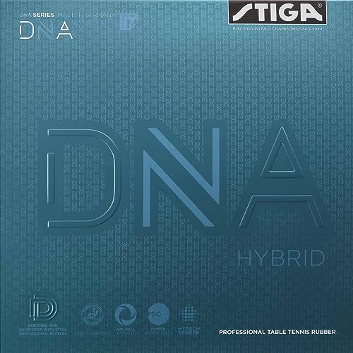 Stiga DNA Hybrid Table Tennis Rubber | Professional Table Tennis Sheet for Maximum Control & Powerful Spins - Full Stroke Control - Made in Germany