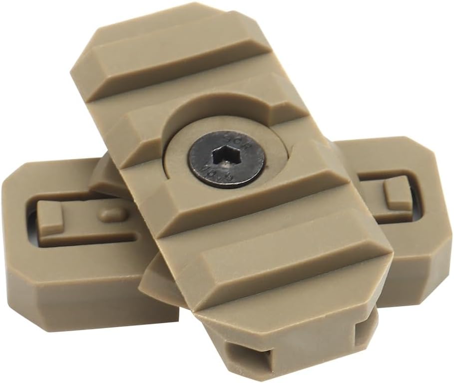 2 Pack Fast Helmet Side Rails Adapter Mount Kit 360 Degrees Rotating Tactical Rail Accessories for ARC 19mm Side Rail