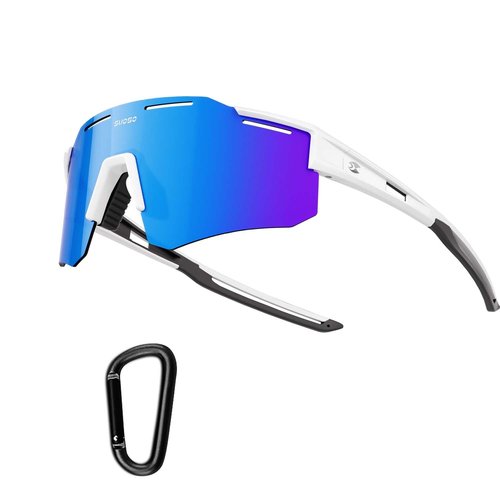 suoso Cycling Polarized Sunglasses for Men: UV400 Protection Goggles Running Baseball Softball Sports Glasses for Women Youth - Grey 1 Box