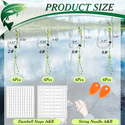 Carp Fishing Kit with 78 Pieces Including Hooks, Fake Corn & Accessories - Variation #2