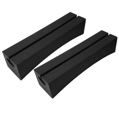 Acouto Roof Rack Padding Fork Outdoor Portable Car Roof Racks Bars, EVA Soft Oval Design, for Surfboard, Kayak, Stand Up Paddle Transportation - One Pair Rack Bar
