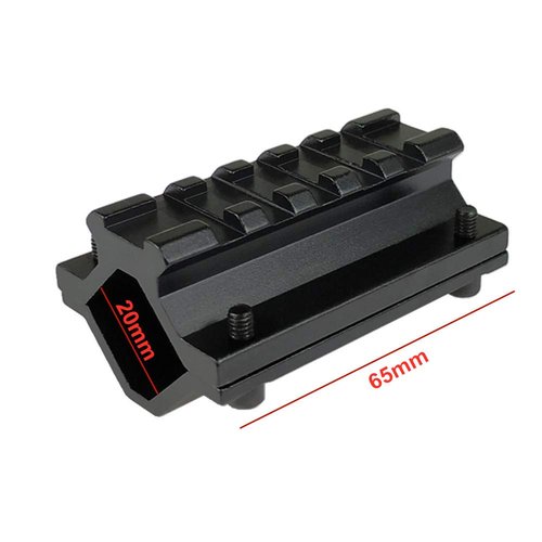 Yatrouys Scope Barrel Clamp Mount Adapter with Weaver Picatinny Rail 5 Slots