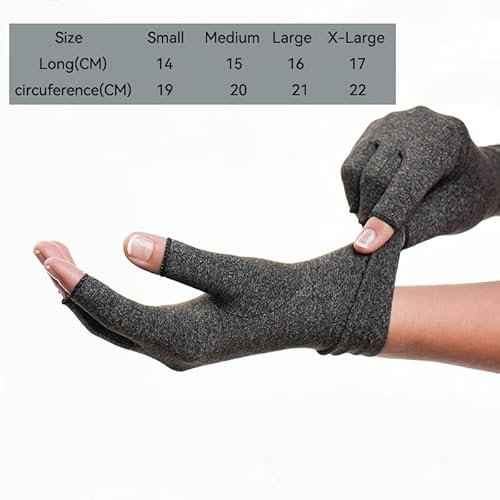 2 Pairs Bamboo Compression Gloves - Bamboo Arthritis Gloves for Men Women - Compression Glove for Arthritis